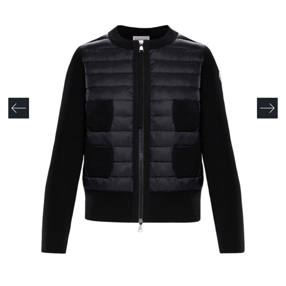 MONCLER MAGLIONE TRICOT CARD BLACK/XL - Picture 1 of 12
